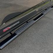 Installed A Set Of Ionic 5 Black Nerf Bar Side Steps On My 2023 Ford F350 Crew Cab
