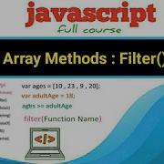 Array Methods Filter In Javascript Urdu Hindi Tutorial Beginners