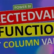 Функция Power BI SELECTEDVALUE в DAX