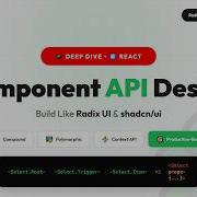 React Component API Design Build Like Radix UI Shadcn Ui React Tutorial