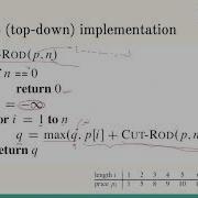 Algorithms Recursive Solution To The Rod Cutting Problem