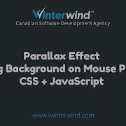 Parallax Effect Moving Background On Mouse Position With CSS JavaScript