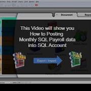 IMPORT SQL PAYROLL DATA TO SQL ACCOUNT