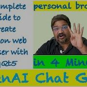 Python PyQt5 Creating A Simple Web Browser Using ChatGPT
