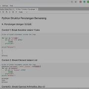 Day 7 Virtual Class Python Struktur Perulangan Bersarang Nested Loop
