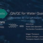 Dive Into Data QA QC For Water Quality Data