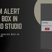 Custom Alert Dialog Box In Android Android Studio Java