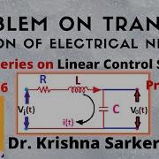 Lecture 16 Problem On Transfer Function Of Electrical Network L Transfer Function Poles And Zeros