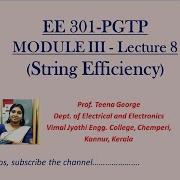 EE301 PGTP ModuleIII Lecture8 String Efficiency In Transmission Line Insulators