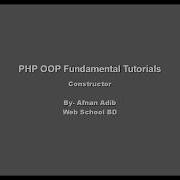 PHP OOP Fundamental 03 Constructor