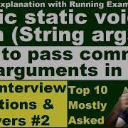 Java Public Static Void Main String Args Explaination Java Command Line Arguments Interviews 2