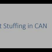 Bit Stuffing In CAN Synchronization