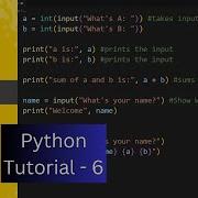 Input From User Python Tutorial 6 Python Full Course Python Input