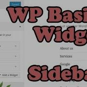 Wordpress Basics Widgets Sidebars Tutorial