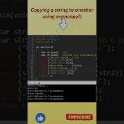 Use Of Memcpy Function In C Coping A String Into Another Using Memcopy Function