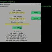 Python Code For Audio Steganography Hiding Secret Text In Audio Using Python Code