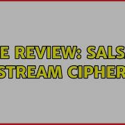Code Review Salsa20 Stream Cipher