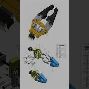 Robotic Gripper Mechanism 2D Practice Drawing 3D Animation Cad Autocad Solidworks 3dcad