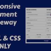 How To Create A Responsive Payment Gateway Form Design Using HTML CSS Only