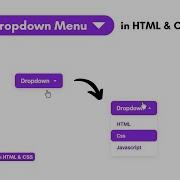 How To Create Simple Dropdown Menu In HTML CSS