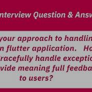 Handling Errors In Flutter Application Handle Exceptions Flutter Interview Questions 2024