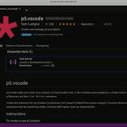Как использовать P5 Js с Visual Studio Code
