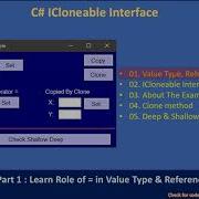 C ICloneable Part 1 Reference Type Value Type C Advanced 165