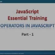 51019 Operators In JavaScript Part 1