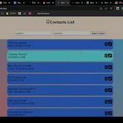 Contacts List App React Application