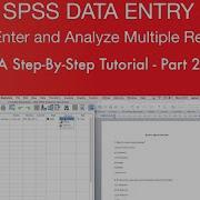 SPSS Data Entry Multiple Responses In SPSS Part 2