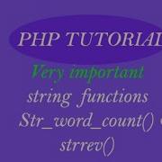 What Is Str Word Count And Strrev In Hindi Php