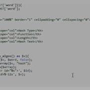 PHP Javascript Ajax Hash Table Generator Part 3