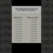This Chart Will Fix Your Sleep Forever Best Sleep Schedule For Perfect Rest SleepHacks