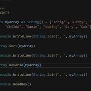 Visual Basic Sort Arrays In Ascending And Descending Order