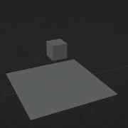 A Basic Collision Of A Cube A Plane In Blender