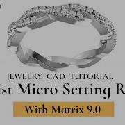 Microsetting Twist Ring Matrix9 Jewellery Cad Design 3designjewellery