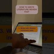How To Write LITERATURE REVIEW FAST