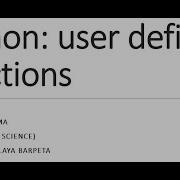 Class XII Computer Science User Defined Functions In Python Part 1
