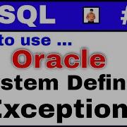 PL SQL Tutorial 18 System Defined Exceptions With Simple Examples