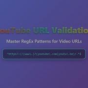 YouTube URL Validation With RegEx Master Video ID Extraction