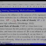 L6 Regression Diagnostics Multicollinearity Normality Linearity Outliers Influential Variables