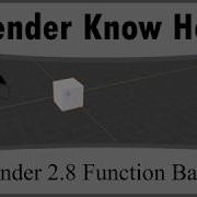 Blender 2 8 Python Function Basics