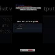 Subscribe Comment 90 Get This Output WRONG Can You Solve It Shorts Youtubeshorts