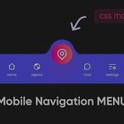 Bubble Bottom Navigation Bar HTML CSS JavaScript