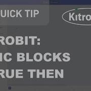 Microbit MakeCode Editor Logic Blocks If True Then Kitronik