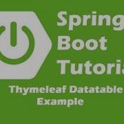 Spring Boot Thymeleaf Datatable Example Java Inspires