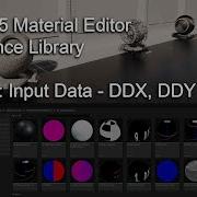 Material Editor Reference 48 Input Data DDX DDY