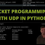Socket Programming With UDP In Python Computer Networking Tutorial DevOps SRE Interview Question