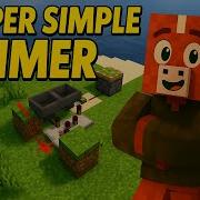 Minecraft Redstone Timer Super Simple