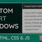 How To Create A Custom Alert Box With HTML CSS JavaScript Web Tutorial